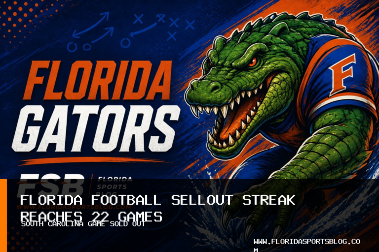 Florida Gators Football Announces South Carolina Homecoming Sellout, Extending Ben Hill Griffin Stadium Streak to 22 Games featured image
