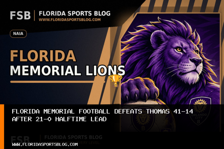 Florida Memorial football defeats Thomas 41-14 after 21-0 halftime lead featured image