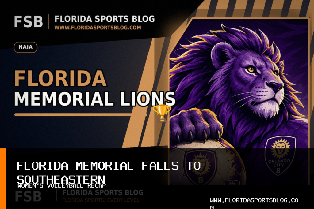 Florida Memorial University Women’s Volleyball Falls 3-0 to No. 15 Southeastern featured image