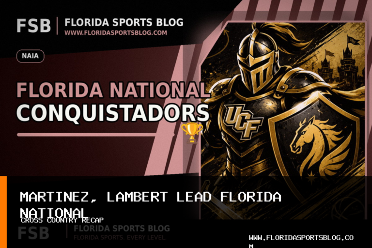 Florida National University men's and women's cross country led by Mario Martinez, Loralai Lambert at 2026 Ed Holloway Classic featured image