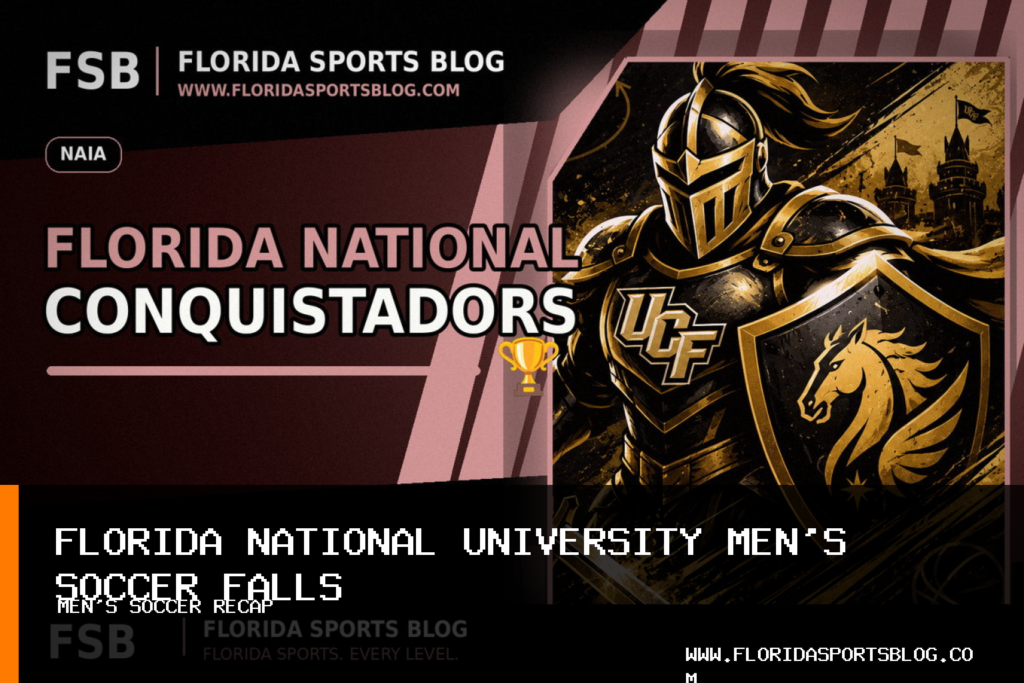 Florida National University men's soccer falls 2-0 to Bellevue University (Neb.) in CAC Classic featured image