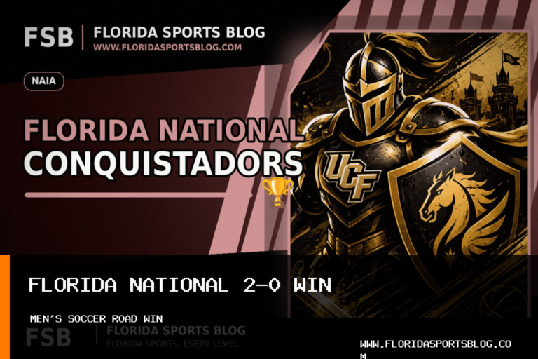 Florida National University Men’s Soccer Gets Goals from David Luque Rivero and Michael Olszewski in 2-0 Win over Florida College featured image