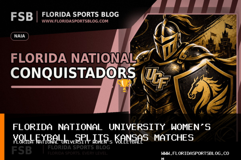 Florida National University Women's Volleyball Beats Carolina University, Falls to Hesston College in Kansas Doubleheader featured image