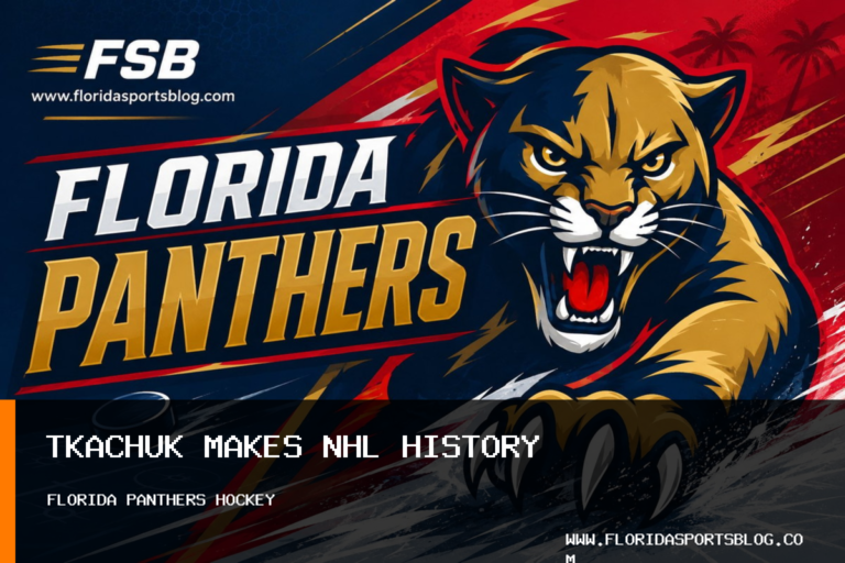 Florida Panthers Forward Brady Tkachuk Sets NHL Mark With Consecutive Natural Hat Tricks featured image