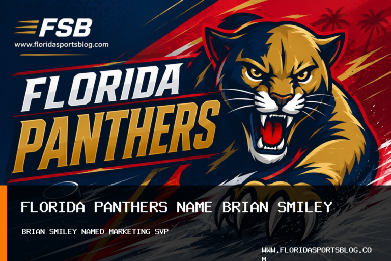 Florida Panthers Name Brian Smiley Senior Vice President of Marketing featured image