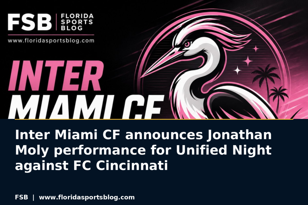 Inter Miami CF announces Jonathan Moly performance for Unified Night against FC Cincinnati featured image