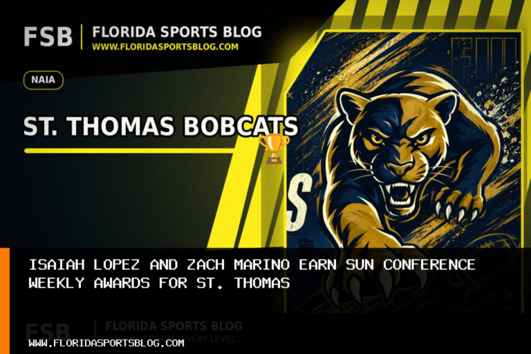 Isaiah Lopez and Zach Marino earn Sun Conference weekly awards for St. Thomas featured image