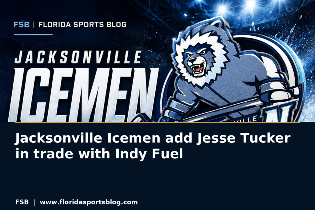 Jacksonville Icemen add Jesse Tucker in trade with Indy Fuel featured image