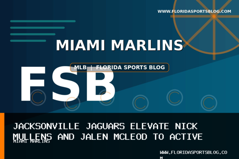 Jacksonville Jaguars Elevate Nick Mullens and Jalen McLeod to Active Roster for Tomorrow’s Game featured image