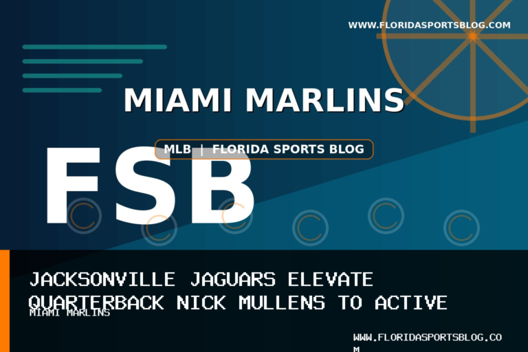 Jacksonville Jaguars Elevate Quarterback Nick Mullens to Active Roster for Tomorrow’s Game featured image