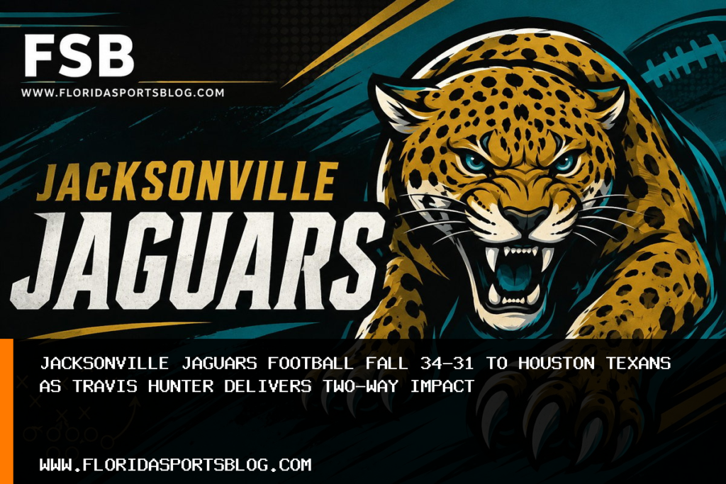 Jacksonville Jaguars Football Fall 34-31 to Houston Texans as Travis Hunter Delivers Two-Way Impact featured image