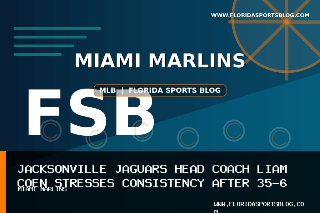 Jacksonville Jaguars Head Coach Liam Coen Stresses Consistency After 35-6 Win Over New England Patriots featured image