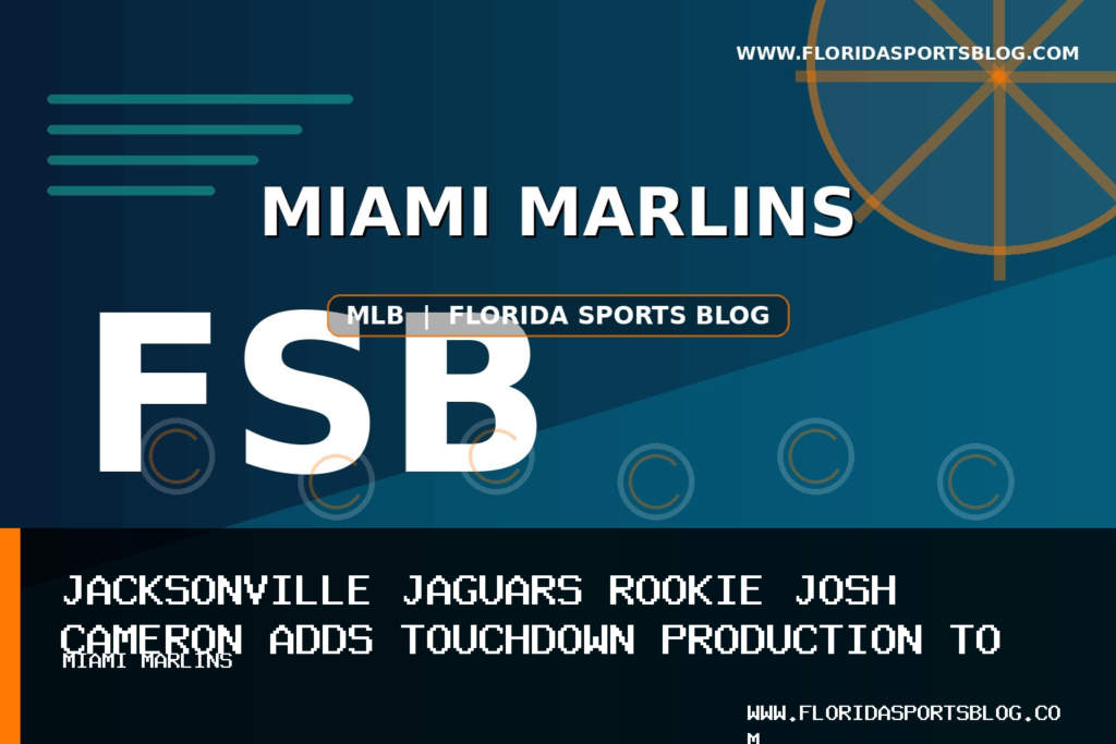 Jacksonville Jaguars Rookie Josh Cameron Adds Touchdown Production to Special Teams Impact featured image