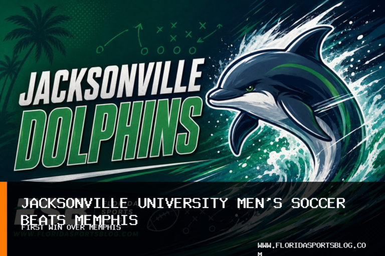 Jacksonville University men's soccer earns first win over Memphis behind Romain Spailier's 33-second goal featured image