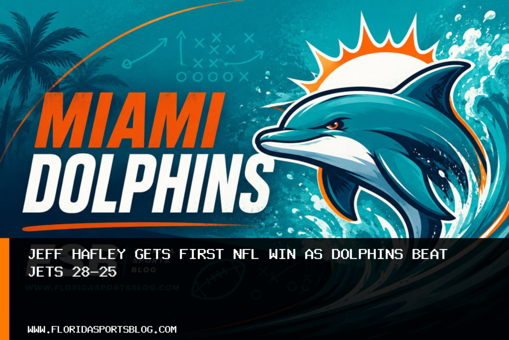 Jeff Hafley gets first NFL win as Dolphins beat Jets 28-25 featured image