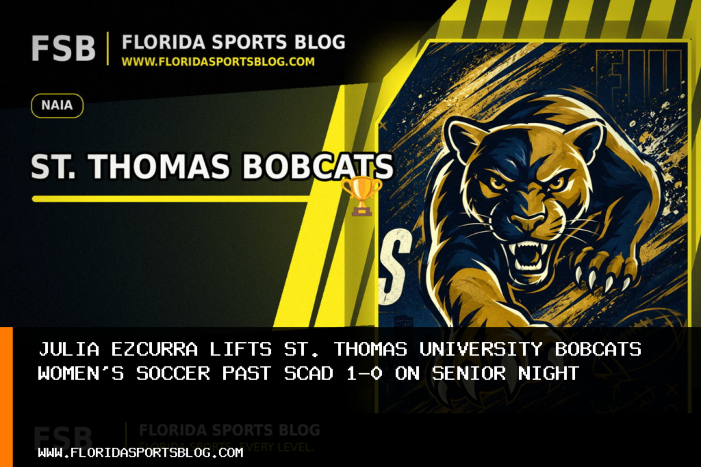 Julia Ezcurra Lifts St. Thomas University Bobcats Women's Soccer Past SCAD 1-0 on Senior Night featured image