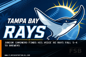 Junior Caminero finds his voice as Rays fall 5-4 to Brewers