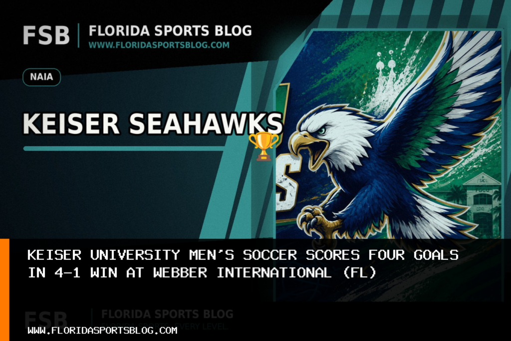 Keiser University Men’s Soccer Scores Four Goals in 4-1 Win at Webber International (FL) featured image