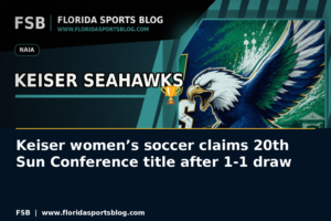 Keiser women’s soccer claims 20th Sun Conference title after 1-1 draw