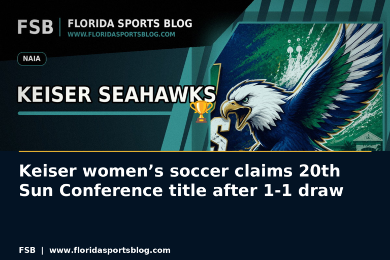 Keiser women’s soccer claims 20th Sun Conference title after 1-1 draw featured image