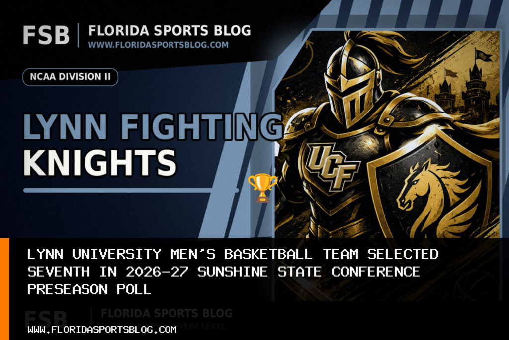 Lynn University men’s basketball team selected seventh in 2026-27 Sunshine State Conference preseason poll featured image