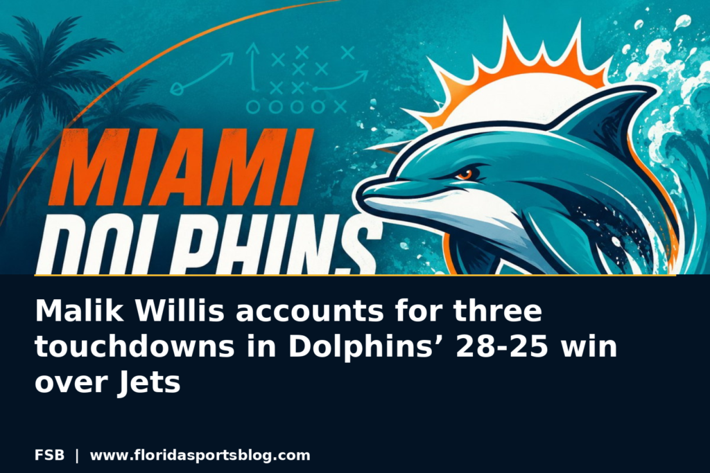 Malik Willis accounts for three touchdowns in Dolphins’ 28-25 win over Jets featured image