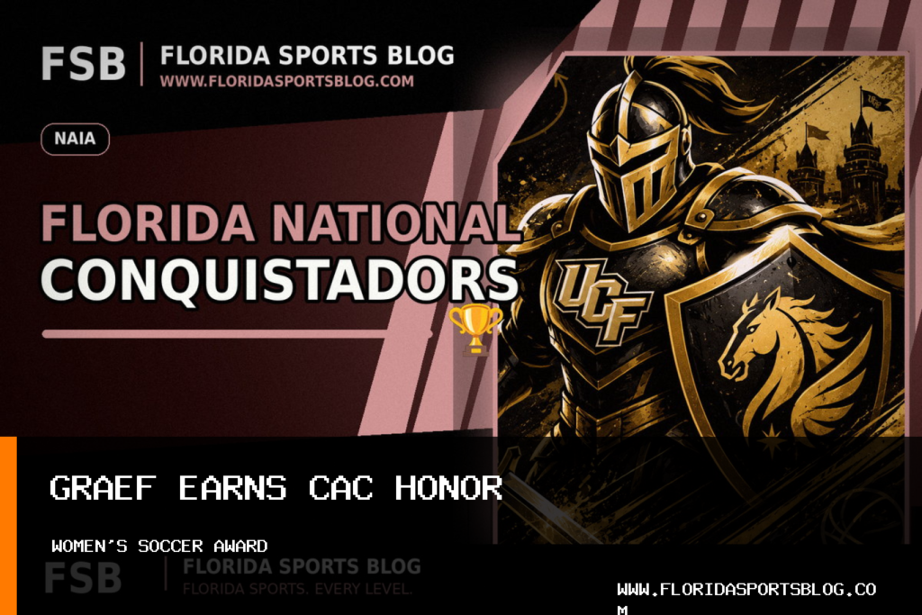 Mara Graef Earns Continental Athletic Conference Honor for Florida National University Women's Soccer featured image