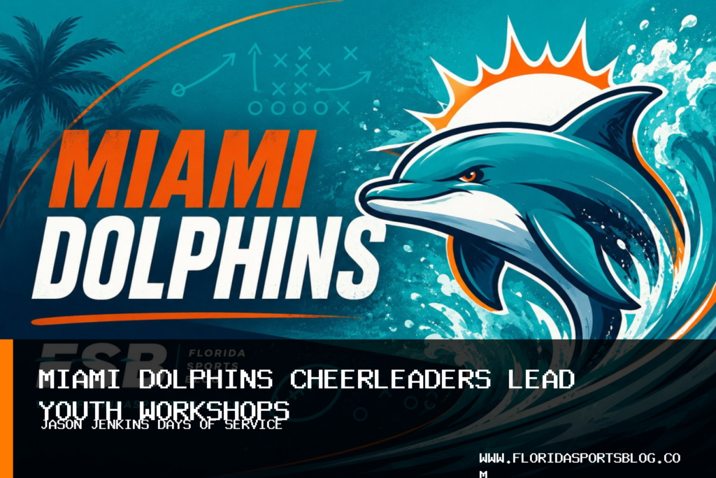 Miami Dolphins Cheerleaders Lead Youth Cheer Workshops During Jason Jenkins Days of Service featured image