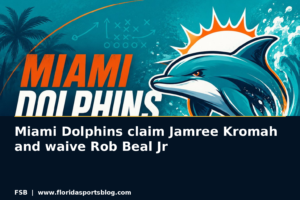 Miami Dolphins claim Jamree Kromah and waive Rob Beal Jr