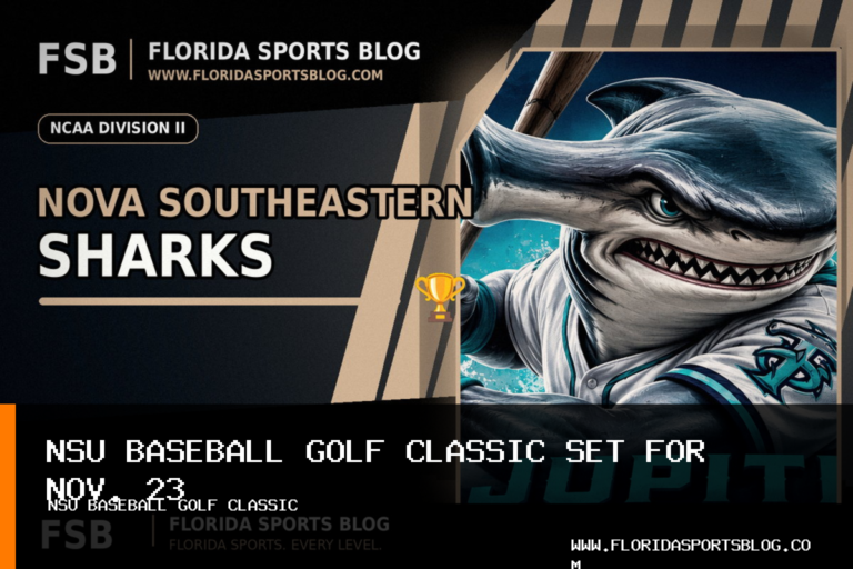 Nova Southeastern University Athletics Sets 15th Annual NSU Baseball Golf Classic for Nov. 23, 2026 featured image