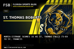 Nuria Estrade scores 16 as St. Thomas falls 73-69 to St. Francis