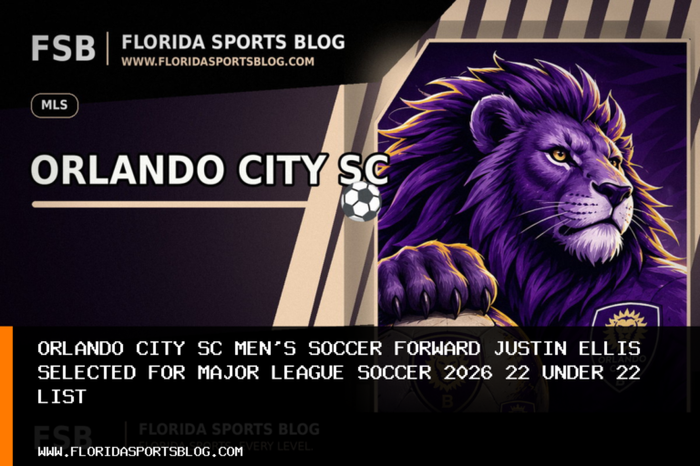 Orlando City SC Men’s Soccer Forward Justin Ellis Selected for Major League Soccer 2026 22 Under 22 List featured image