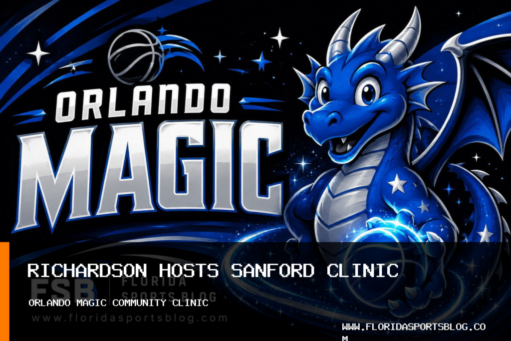 Orlando Magic Guard Jase Richardson Hosts Sanford Basketball Clinic for Approximately 80 Youth