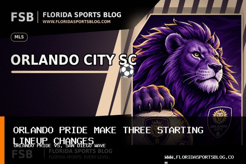 Orlando Pride Make Three Changes to Women’s Soccer Starting Lineup Against San Diego Wave featured image