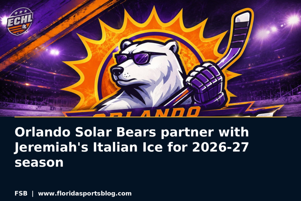Orlando Solar Bears partner with Jeremiah's Italian Ice for 2026-27 season featured image