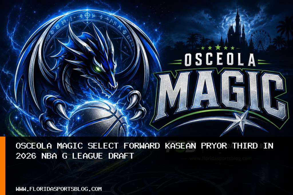 Osceola Magic Select Forward Kasean Pryor Third in 2026 NBA G League Draft featured image