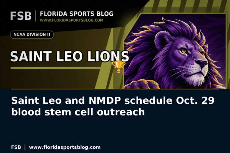 Saint Leo and NMDP schedule Oct. 29 blood stem cell outreach featured image