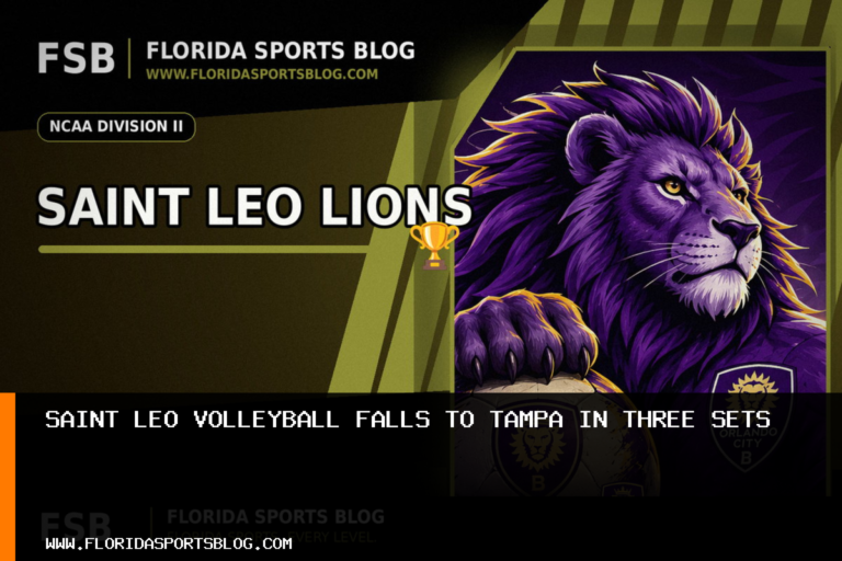 Saint Leo volleyball falls to Tampa in three sets featured image