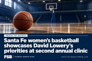 Santa Fe women’s basketball showcases David Lowery’s priorities at second annual clinic