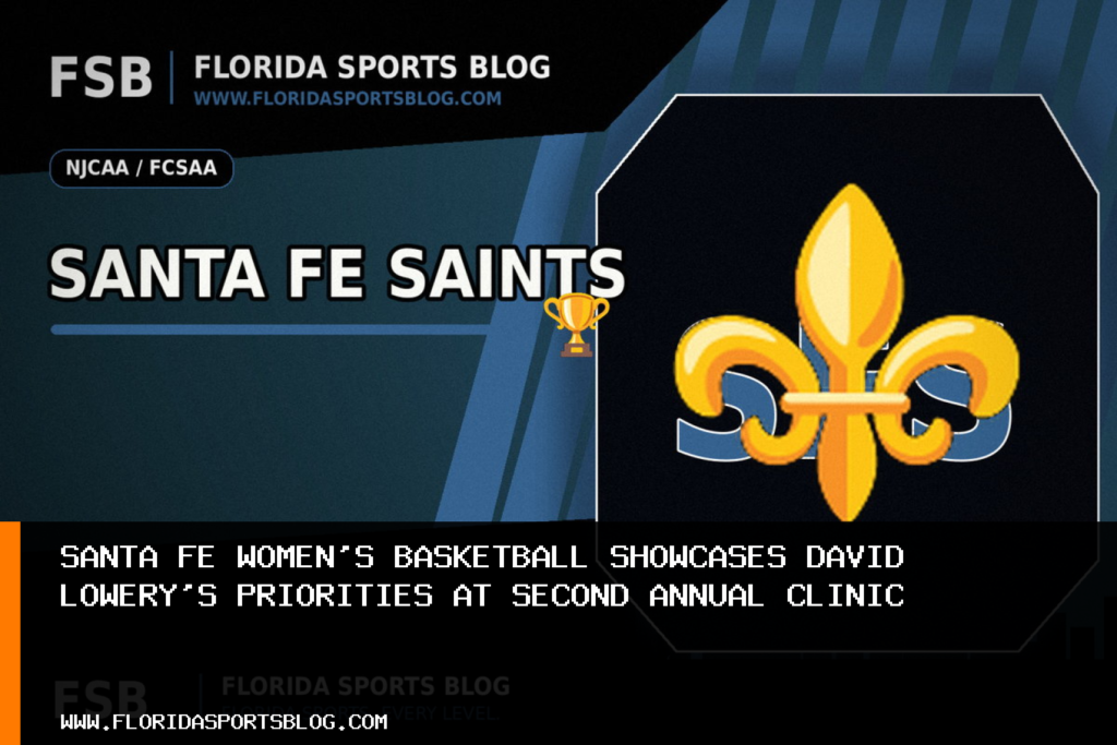 Santa Fe women’s basketball showcases David Lowery’s priorities at second annual clinic featured image