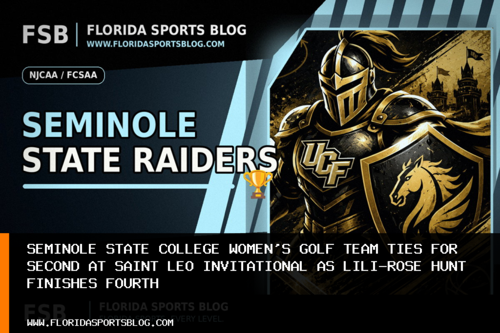 Seminole State College women's golf team ties for second at Saint Leo Invitational as Lili-Rose Hunt finishes fourth featured image