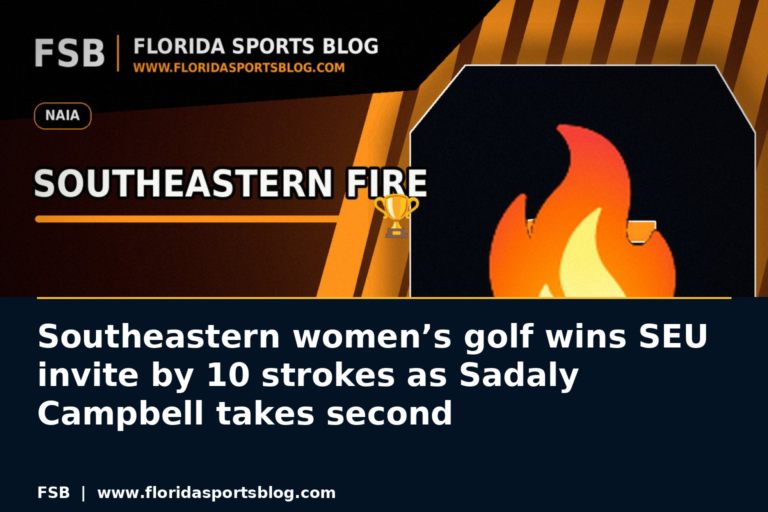 Southeastern women’s golf wins SEU invite by 10 strokes as Sadaly Campbell takes second featured image