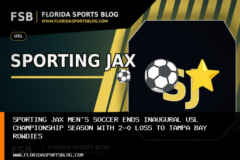 Sporting JAX Men’s Soccer Ends Inaugural USL Championship Season With 2-0 Loss to Tampa Bay Rowdies featured image