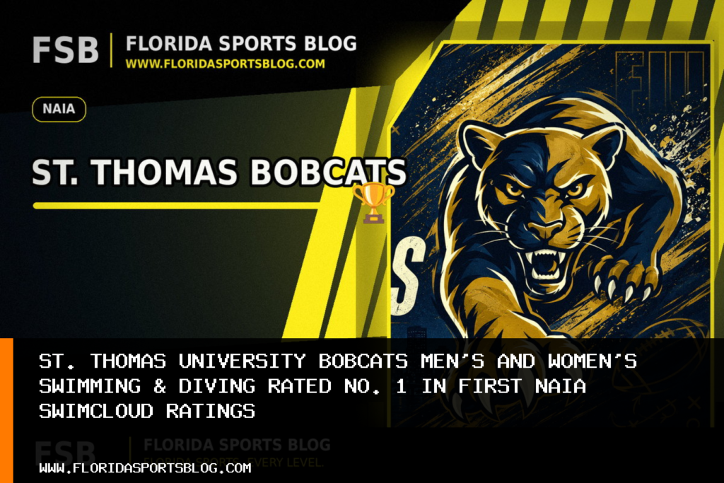 St. Thomas University Bobcats Men’s and Women’s Swimming & Diving Rated No. 1 in First NAIA SwimCloud Ratings featured image