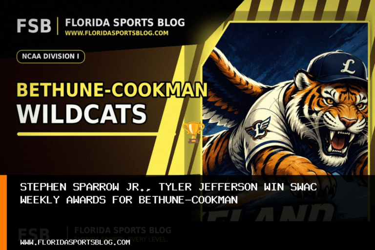 Stephen Sparrow Jr., Tyler Jefferson win SWAC weekly awards for Bethune-Cookman featured image