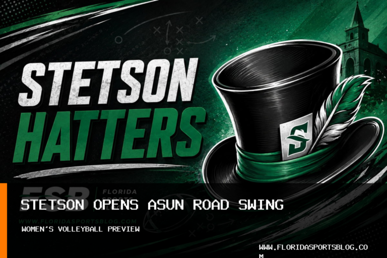 Stetson University women's volleyball opens Jacksonville road swing behind Andrea Diaz Dominguez's 115 kills featured image