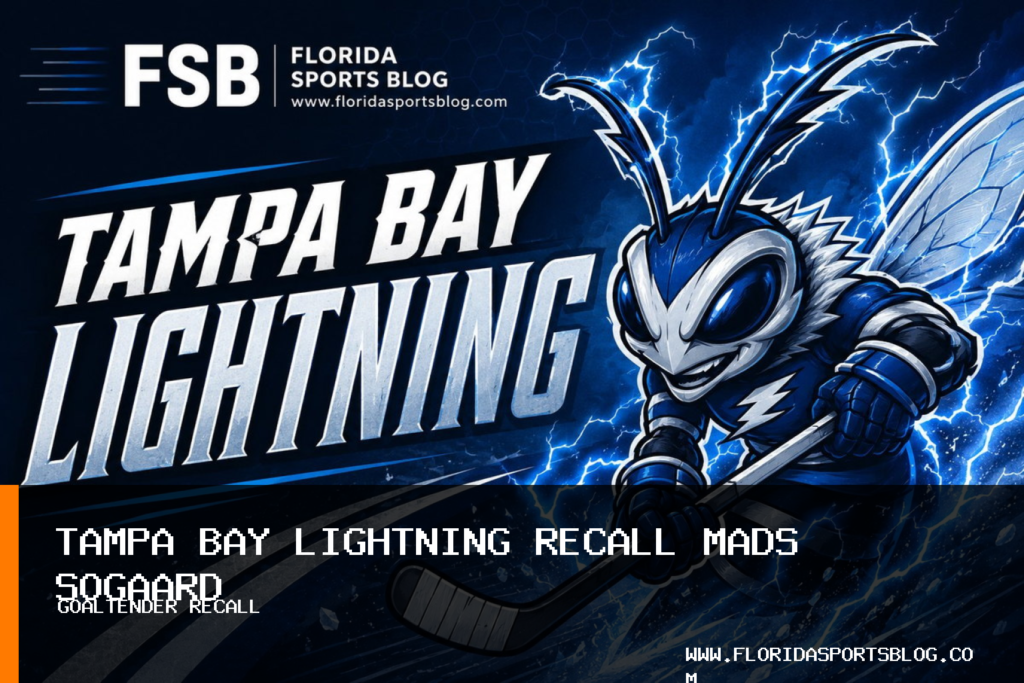 Tampa Bay Lightning Recall Goaltender Mads Sogaard From Syracuse Crunch featured image
