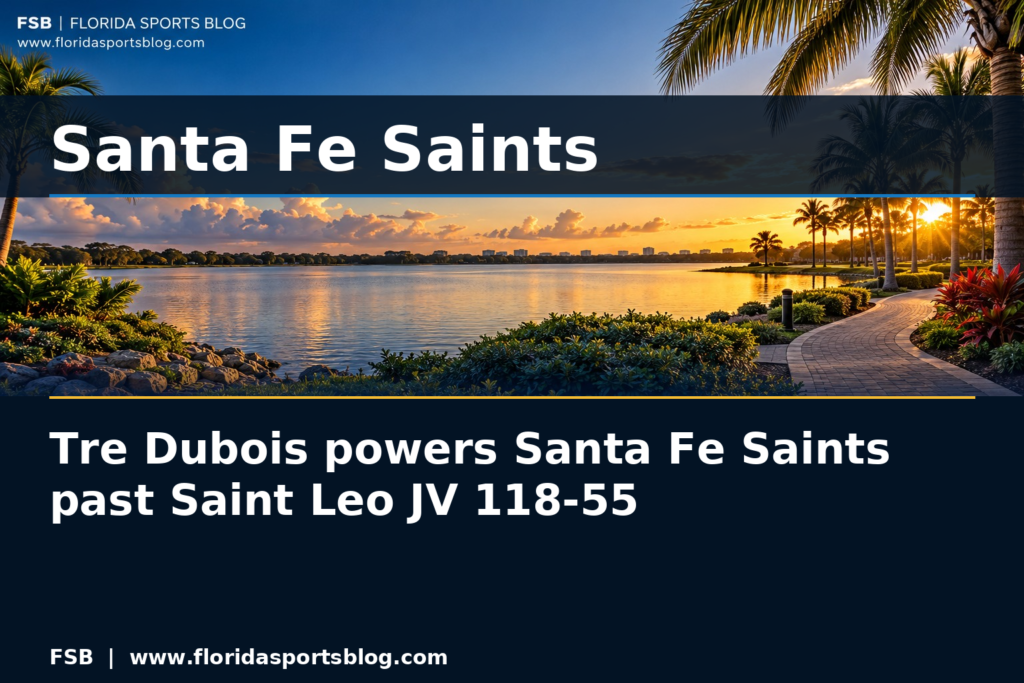 Tre Dubois powers Santa Fe Saints past Saint Leo JV 118-55 featured image