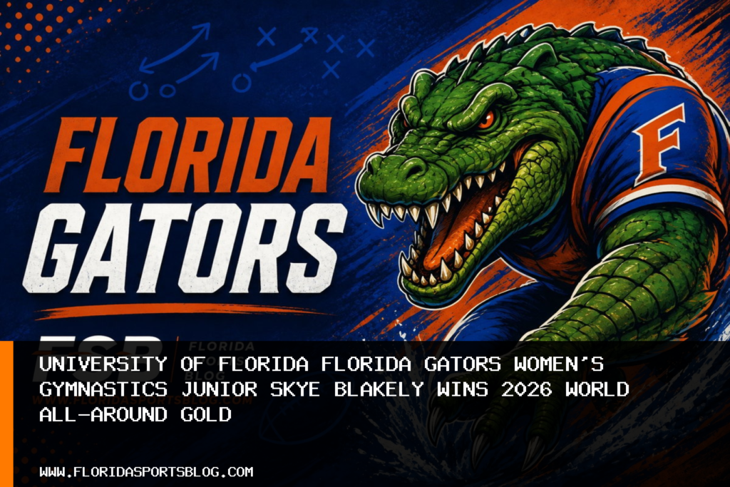 University of Florida Florida Gators Women's Gymnastics Junior Skye Blakely Wins 2026 World All-Around Gold featured image