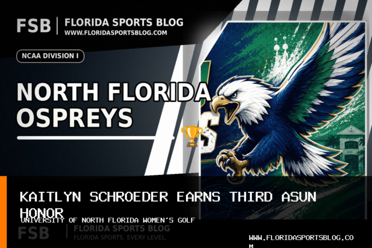 University of North Florida Women's Golf Senior Kaitlyn Schroeder Named ASUN Golfer of the Week for Third Time featured image